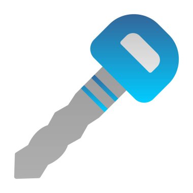 Araba anahtarı. Web simgesi basit illüstrasyon              