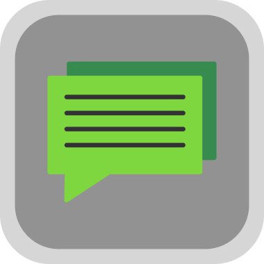 sohbet baloncuğu ileti vektör çizgisi simgesi 