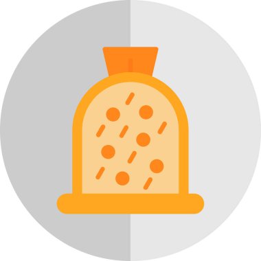 Ekmek. Web simgesi basit illüstrasyon