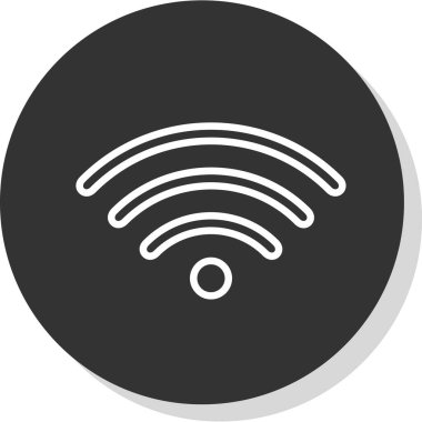 wifi simgesi, vektör illüstrasyonu basit tasarım