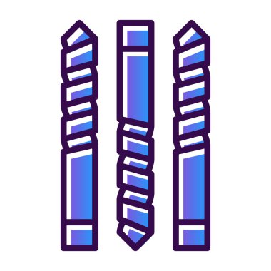 Kalem cetvel simgesi. taslak cetvel vektör simgesi rengi düz izole