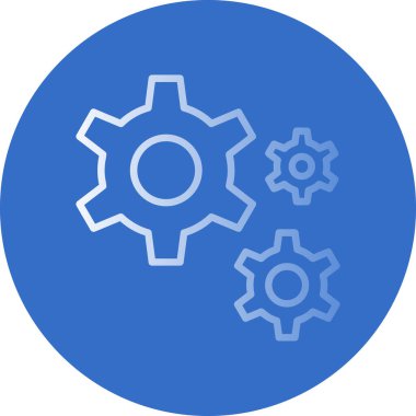 Gears'ı satırı vektör simgesi 