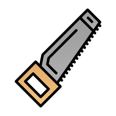 Modern El Testere simgesinin vektör çizimi              