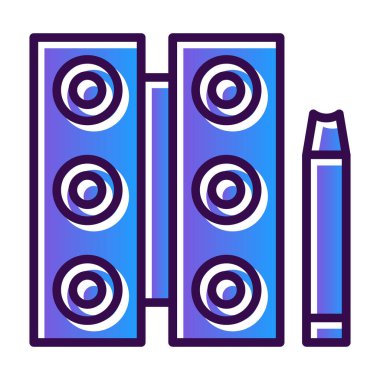 Konuşmacı. Web simgesi basit illüstrasyon