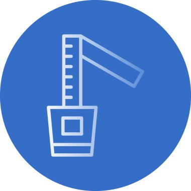 Yapı ve yapı simgesinin vektör illüstrasyonu