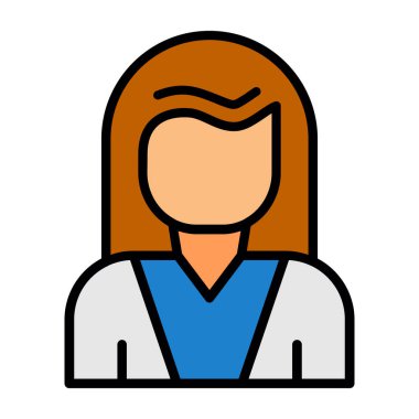 kadın avatar simgesi, vektör tasarımı 