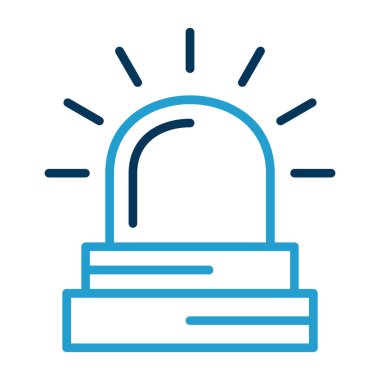 Beyaz arka plan üzerinde izole alarm simgesini 