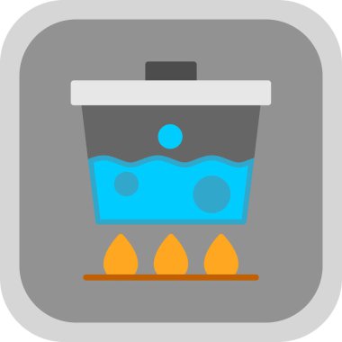 Su. Web simgesi basit illüstrasyon