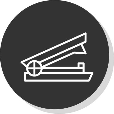 Stapler web simgesi, vektör illüstrasyonu 
