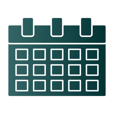 basit takvim simgesini, vektör çizim