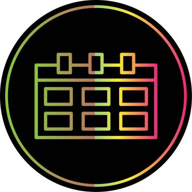 basit takvim simgesini, vektör çizim