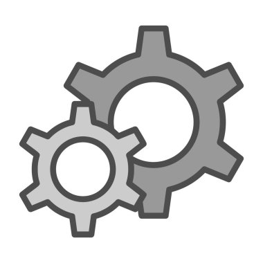 Gears'ı satırı vektör simgesi 