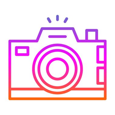 Kamera. Web simgesi basit illüstrasyon