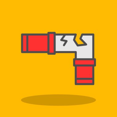 Uzun gölgeli düz simge sondaj