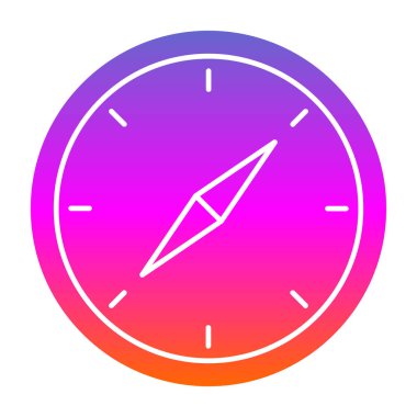 vector illustration of Compass modern icon            