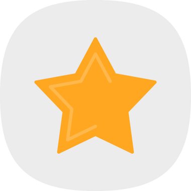 Grafik düz yıldız ikon vektör çizimi tasarımı