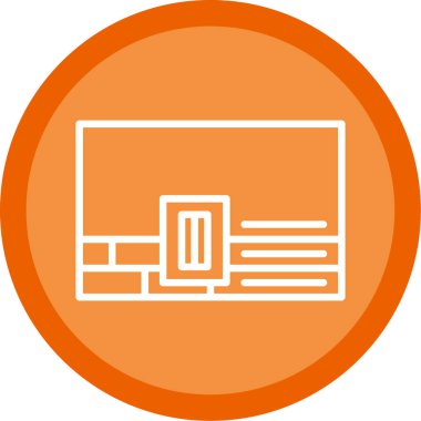 seo modern simgesinin vektör illüstrasyonu