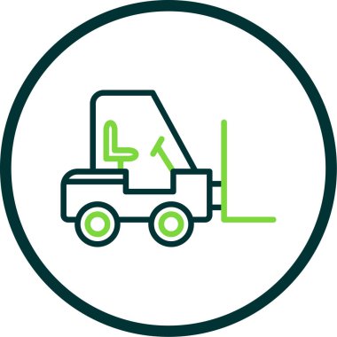 vector illustration of Forklift icon 