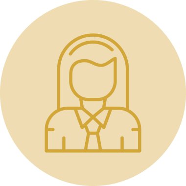 kadın avatar simgesi, vektör tasarımı 