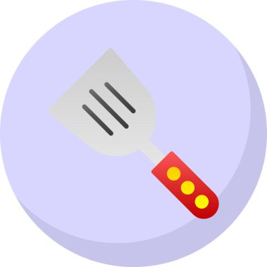 Spatula izole edilmiş ikon vektör çizimi tasarımı       