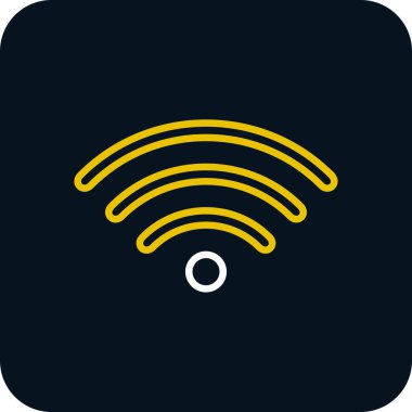 wifi simgesi, vektör illüstrasyonu basit tasarım