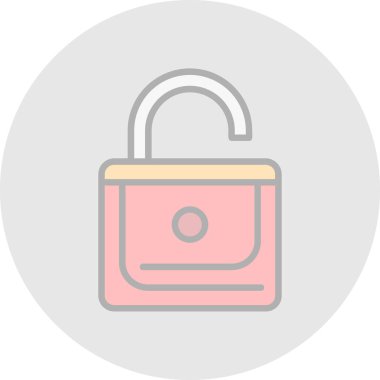 Kilitlenmemiş işaret vektörü çizimi.