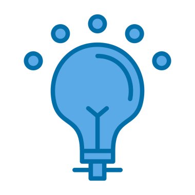 Ampul simgesi web basit illüstrasyon