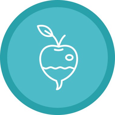 elma simgesinin vektör illüstrasyonu