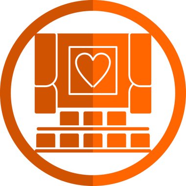 Bilgisayar monitörü. Web simgesi basit illüstrasyon