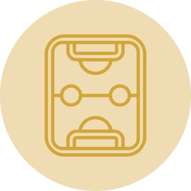 Hokey alanı simgesi, vektör illüstrasyonu 