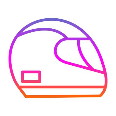 Kask simge yarış, illüstrasyon vektör 