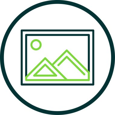 resim simgesi, vektör illüstrasyonu basit tasarım