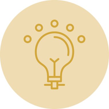 Ampul. Web simgesi basit illüstrasyon