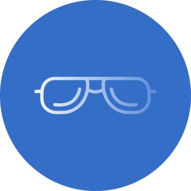 Güneş gözlüklerinin vektör illüstrasyonu modern grafik simgesi                       