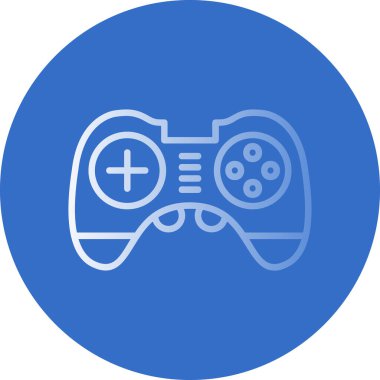 Oyun denetleyici web simgesi basit resimleme arkaplanı 