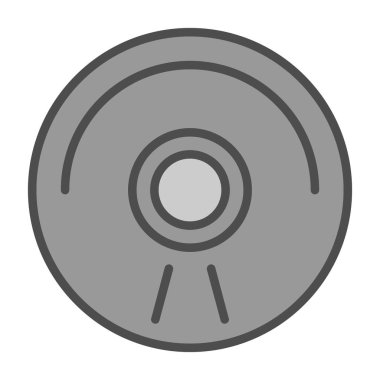 CD mi? Web simgesi basit illüstrasyon