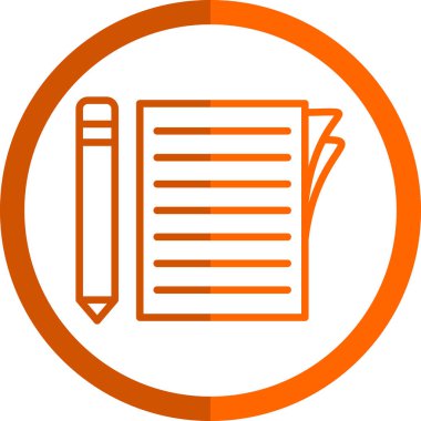 belge simgesi, vektör illüstrasyonu basit tasarım