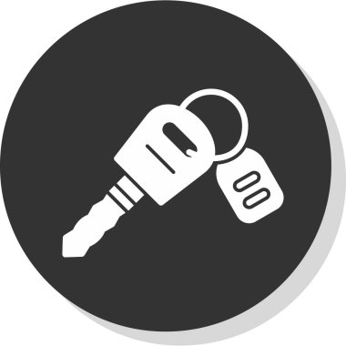 Anahtar. Web simgesi basit illüstrasyon