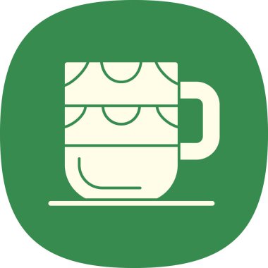 Bardak web simgesi basit illüstrasyon 