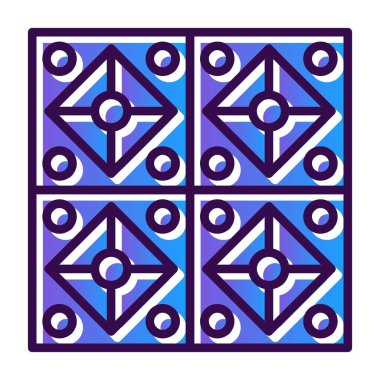 Bir desen ile geometrik arkaplan vektör illüstrasyonu