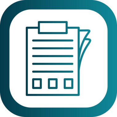 belge simgesi, vektör illüstrasyonu basit tasarım