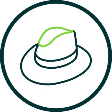 Şapka. Web simgesi basit illüstrasyon 