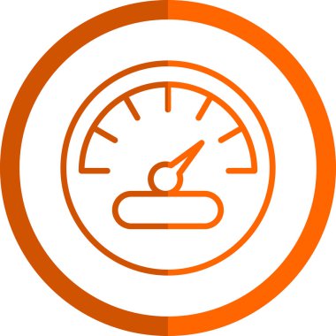 basit hız göstergesi simgesi, vektör çizim