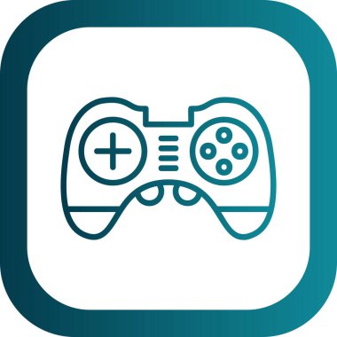 Oyun denetleyici web simgesi basit resimleme arkaplanı 