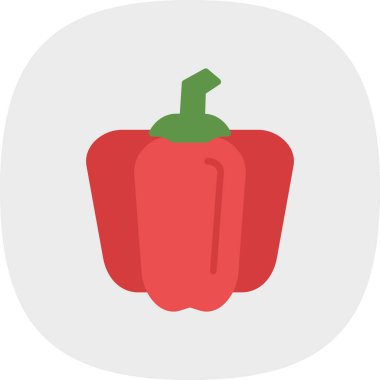 çan biberi simgesi, vektör illüstrasyonu