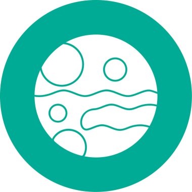 Mars ikon vektör illüstrasyonu 