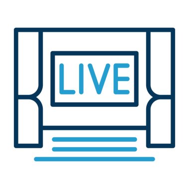 canlı vektör çizgisi simgesi