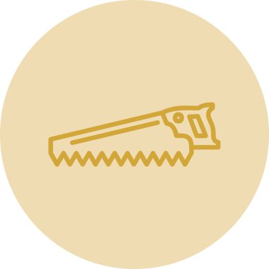 El testeresi simgesi, web basit illüstrasyonu