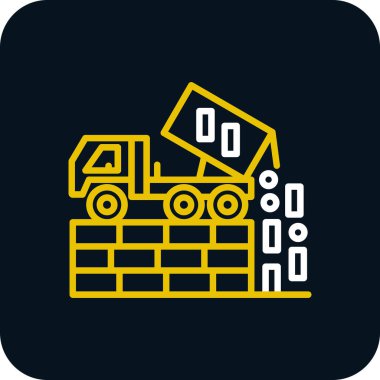 crane icon in trendy style isolated background