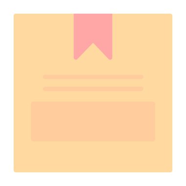 kutu simgesi, vektör illüstrasyonu basit tasarım